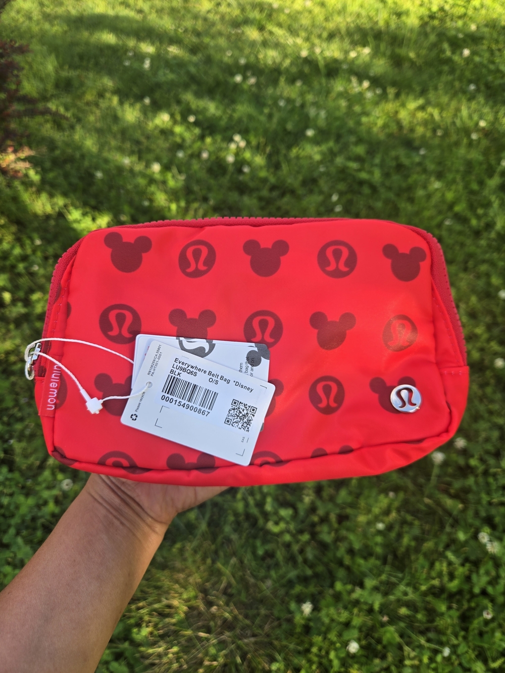 lululemon Everywhere Belt Bag Mickey Mouse Red